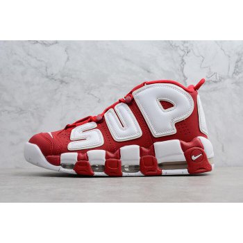 Supreme x Nike Air More Uptempo Red White Shoes 902290-600 Shoes